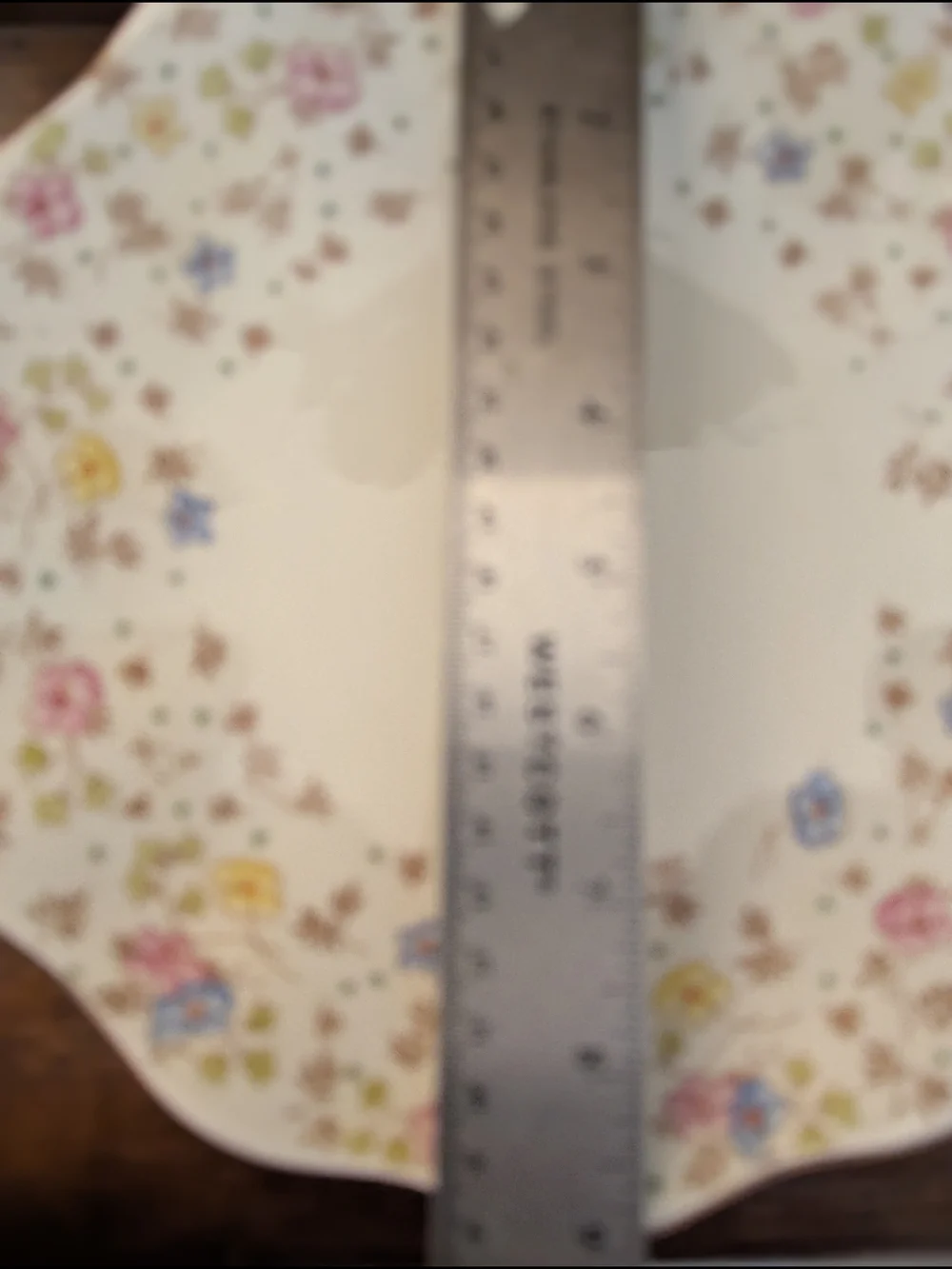 E.B. Foley Bone China English Floral Cake Plate / Serving Platter 9.5